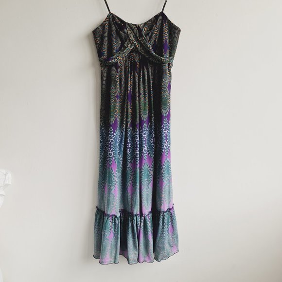 Wallis Dresses & Skirts - Wallis Multicolour Pattern Strappy Sleeveless Dress UK 14